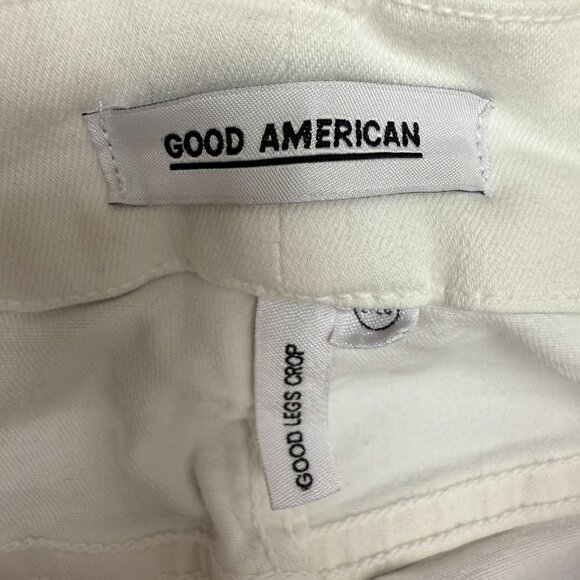 Women's GOOD AMERICAN Good Legs Cropped Straight Leg Jeans GAGLC403 | Size 2/26 - Picture 10 of 15